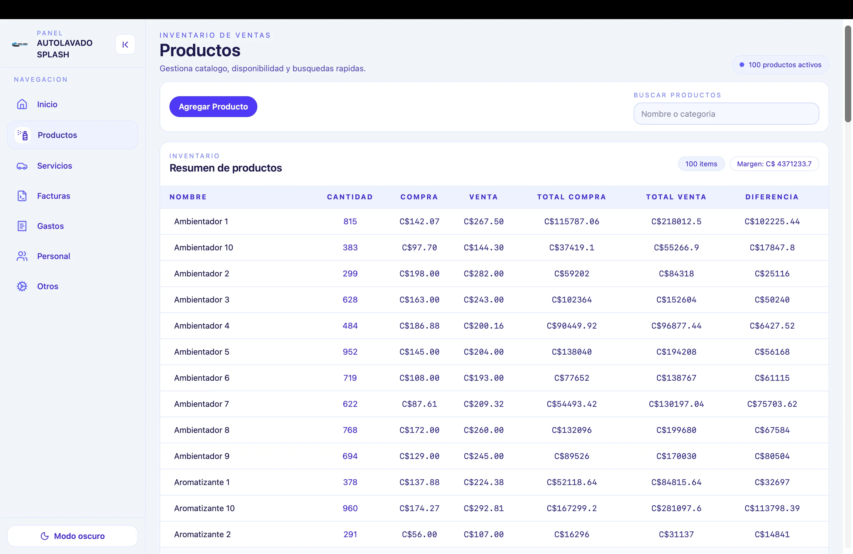 Carwash System — Gestión de autolavado — captura 2