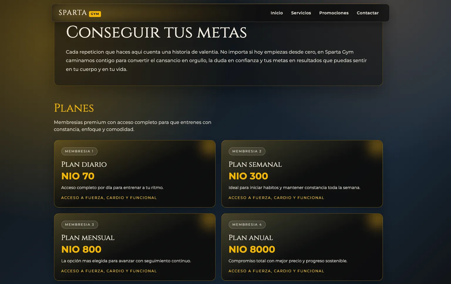 GymX Fitness — Gimnasio Sparta — captura 3