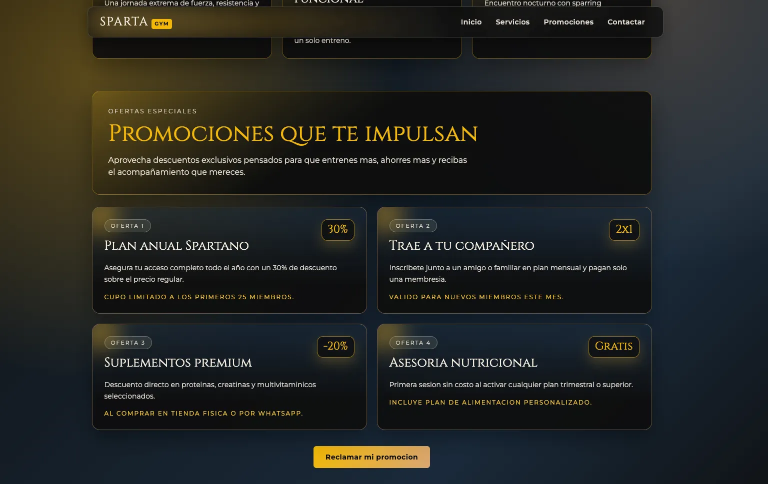 GymX Fitness — Gimnasio Sparta — captura 5